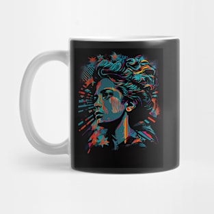 Abstract pop art style woman Mug